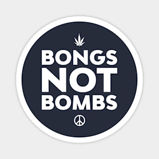 Antiwar Bongs Not Bombs Stoner Magnet